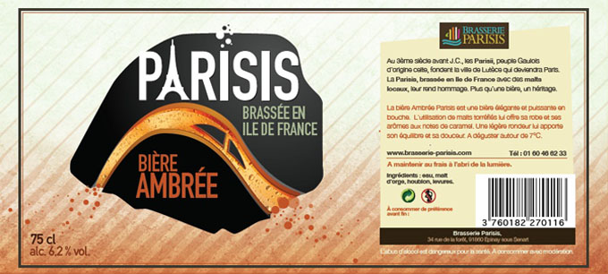 parisis ambree - biere paris