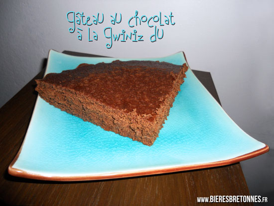 Gateau au chocolat a la biere Gwiniz Du