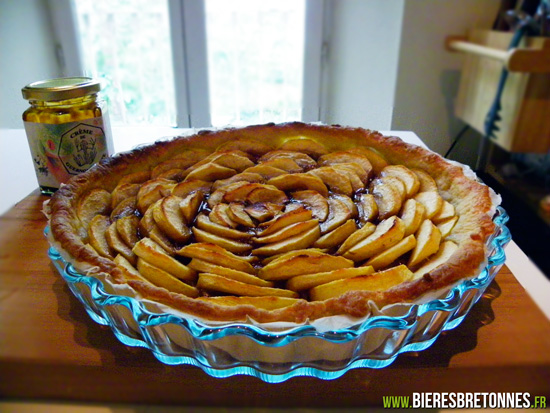 Tarte aux pommes à la crème de Guernouillette