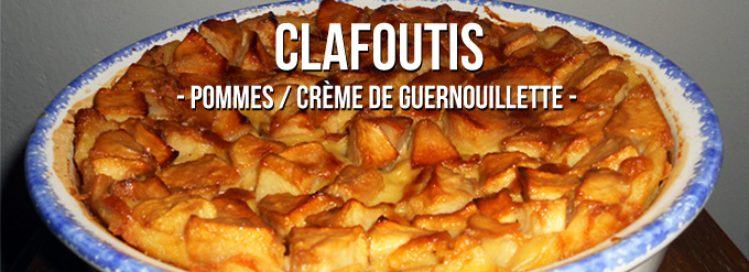 Clafoutis pommes crème de Guernouillette