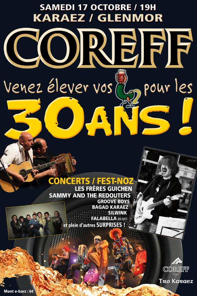 affiche la brasserie coreff fête ses 30 ans