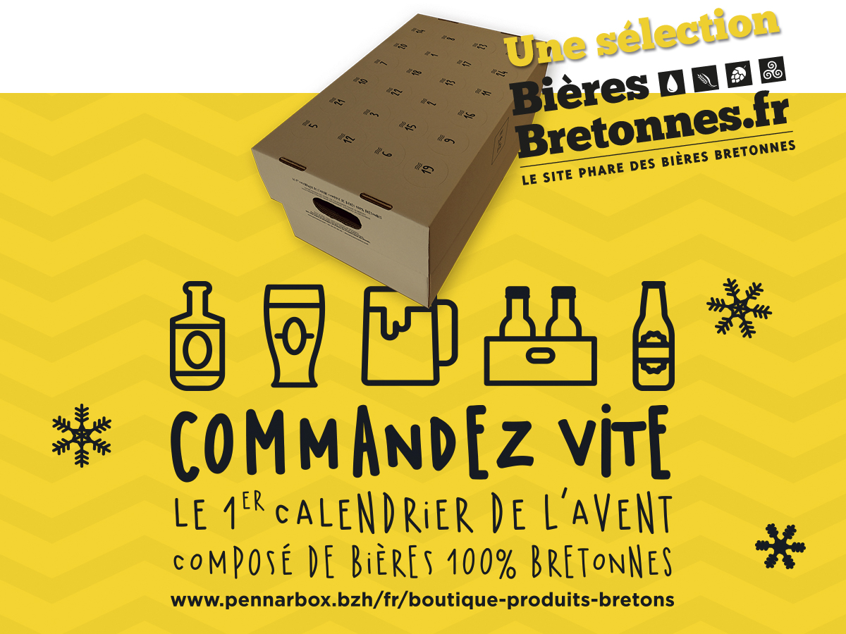 Calendrier de l'avent des bières bretonnes 2015 Penn Ar Box