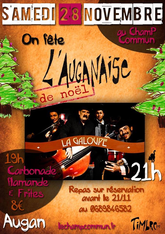 affiche auganaise noel