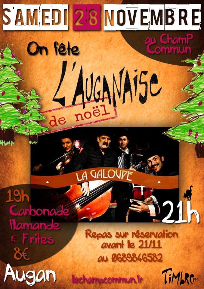 affiche auganaise noel