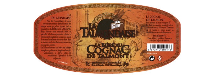 La Talmondaise, bière au Cognac de Talmont 6,8°