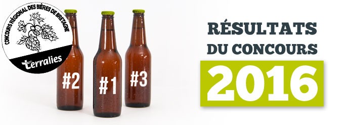 Résultats du concours régional de bières bretonnes Terralies 2016