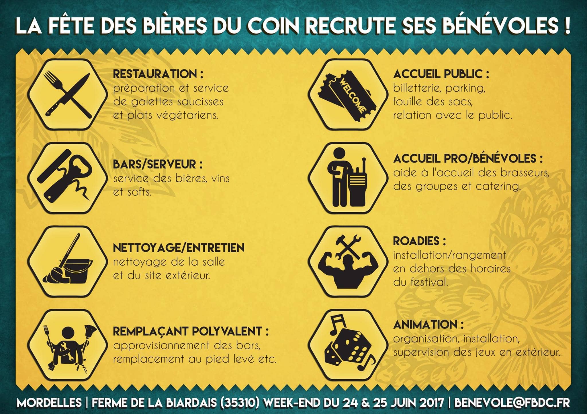 Fête des bières du coin recherche encore des bénévoles