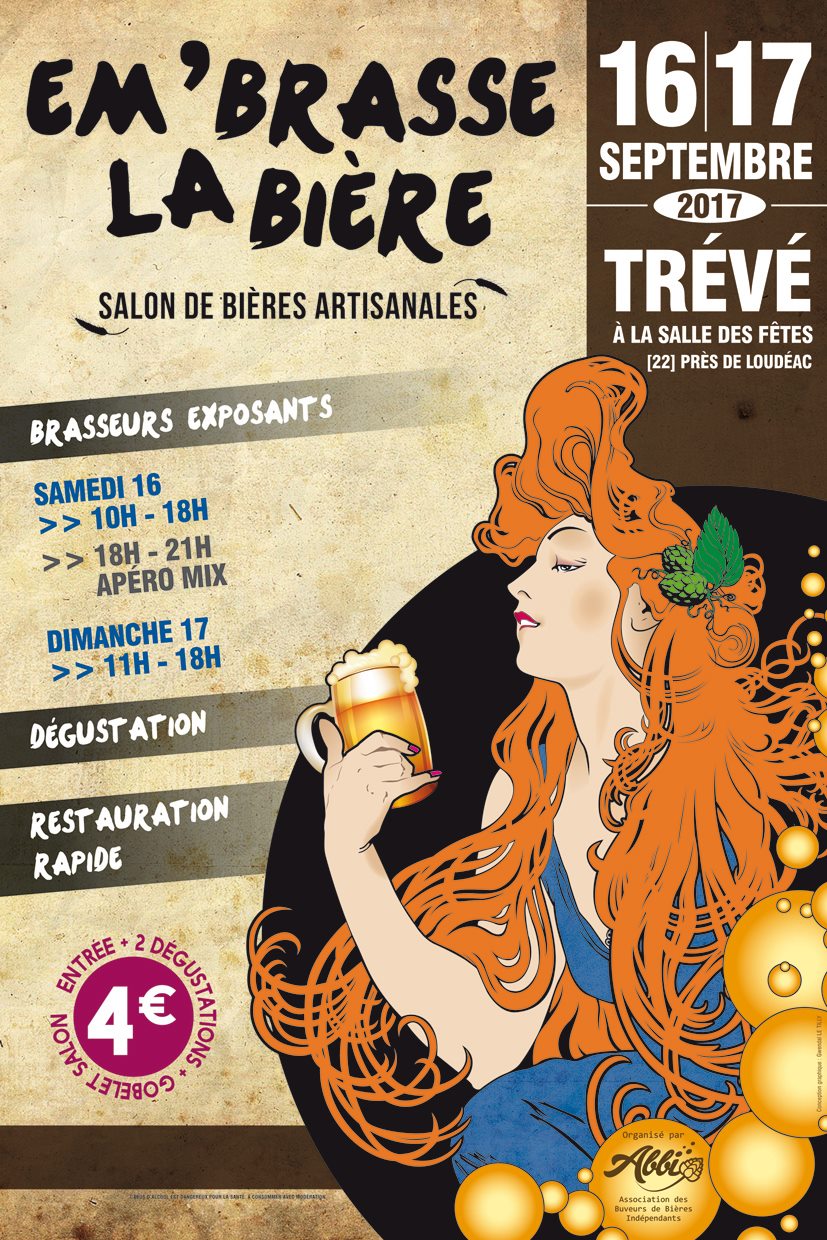 affiche du salon embrasse la bière