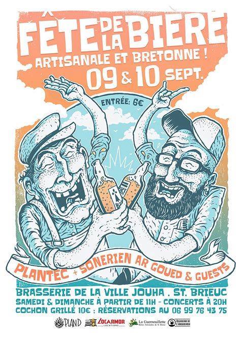 Fête de la bière artisanale et bretonne 9-10 septembre 2017 à Saint-Brieuc