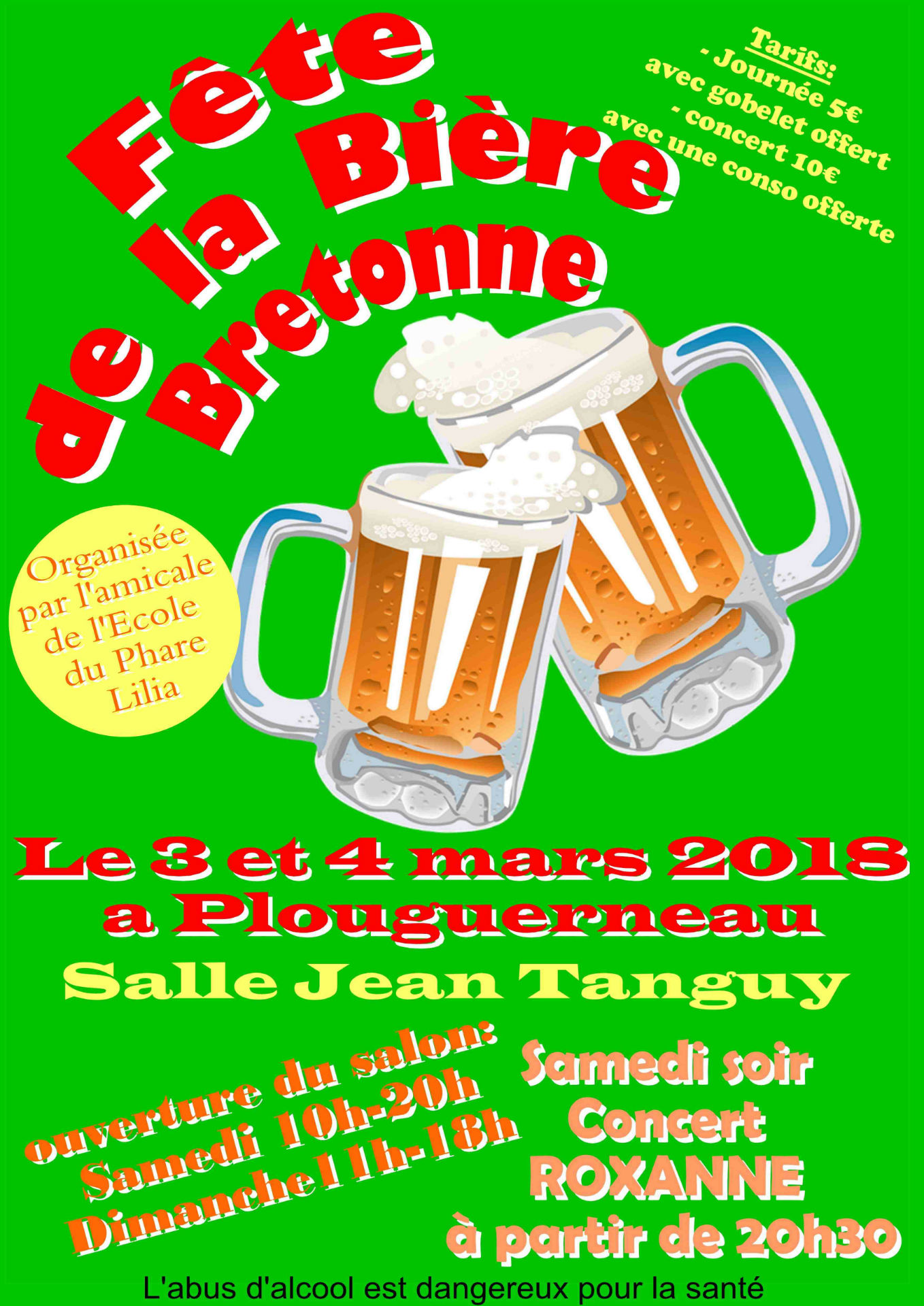 Fête de la bière bretonne à Plouguerneau 3 et 4 mars 2018