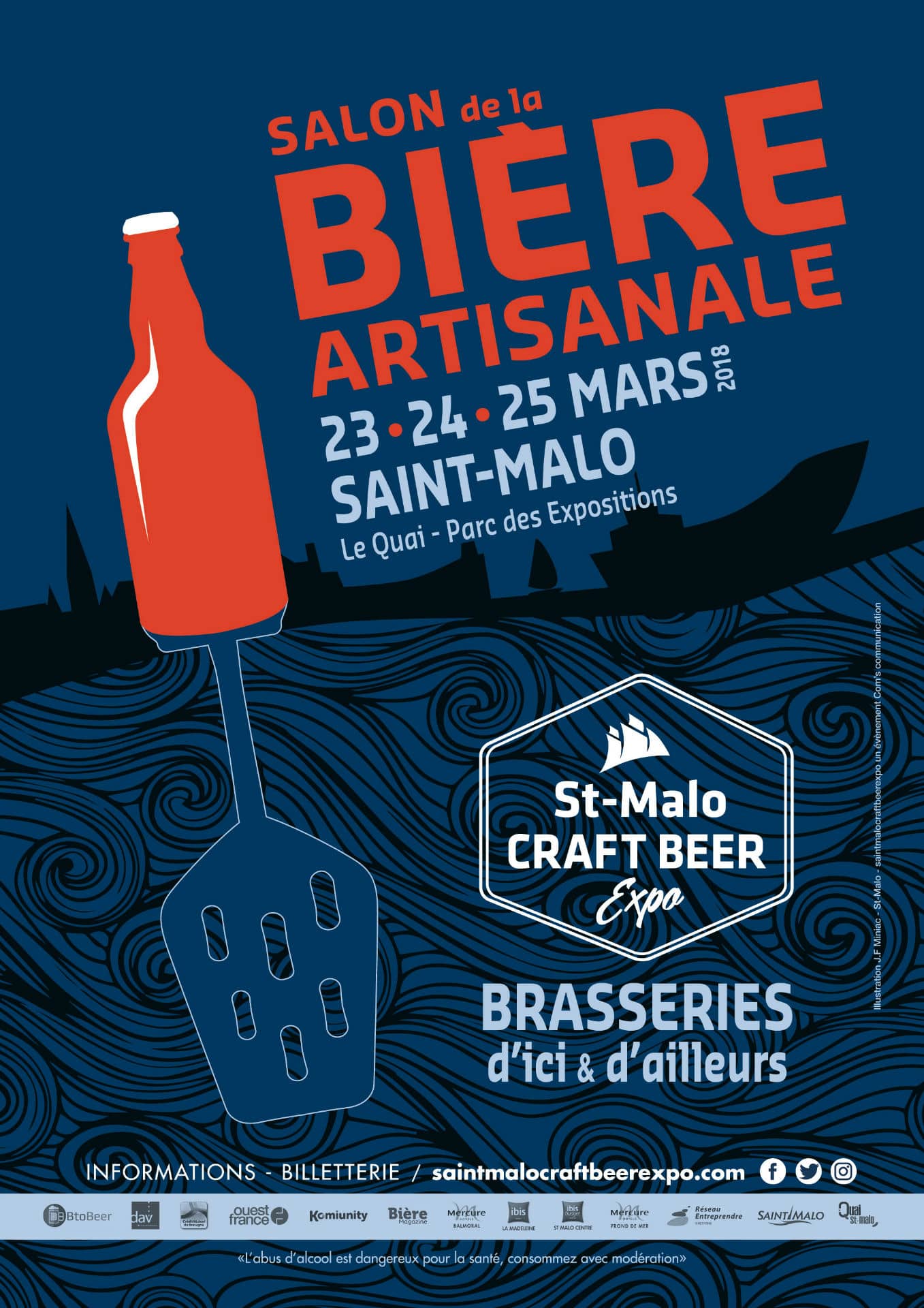 Affiche du salon “Saint-Malo Craft Beer Expo”