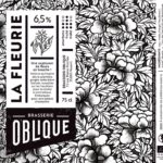 Etiquette Brasserie Oblique La Fleurie