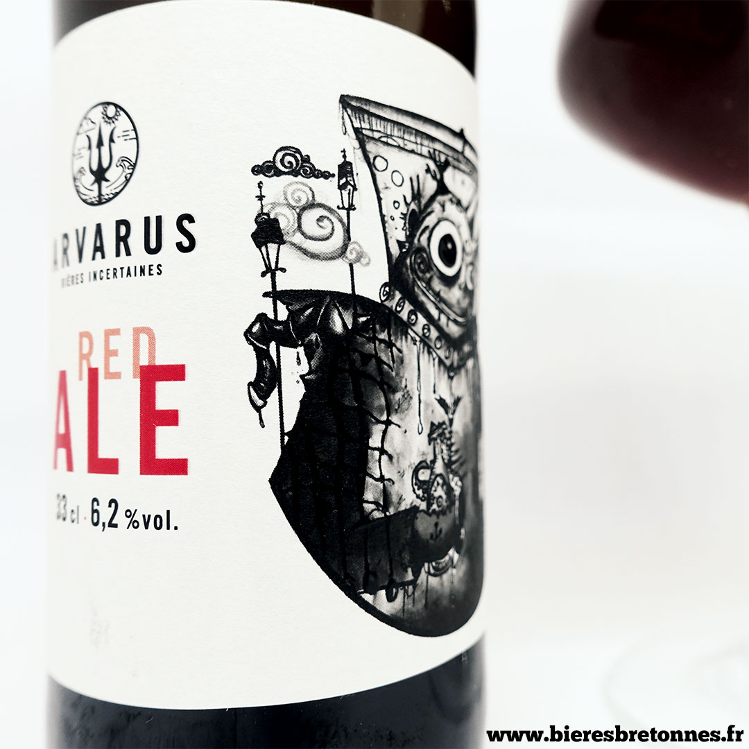 Étiquette Arvarus Red Ale 1 – Brasserie Arvarus, bières incertaines