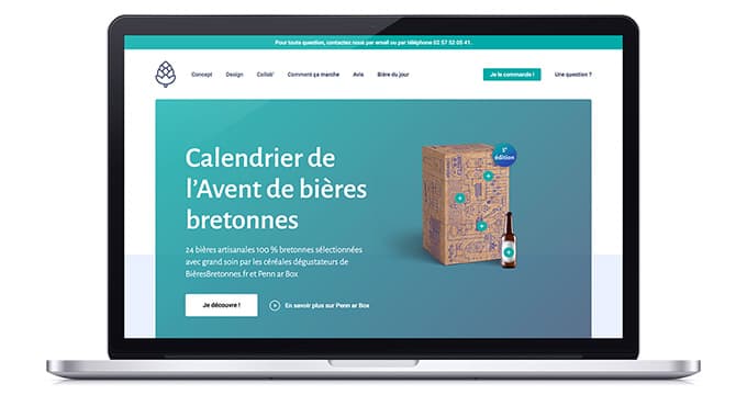 Mockup Site Web Calendrier Avent Bieres 2019