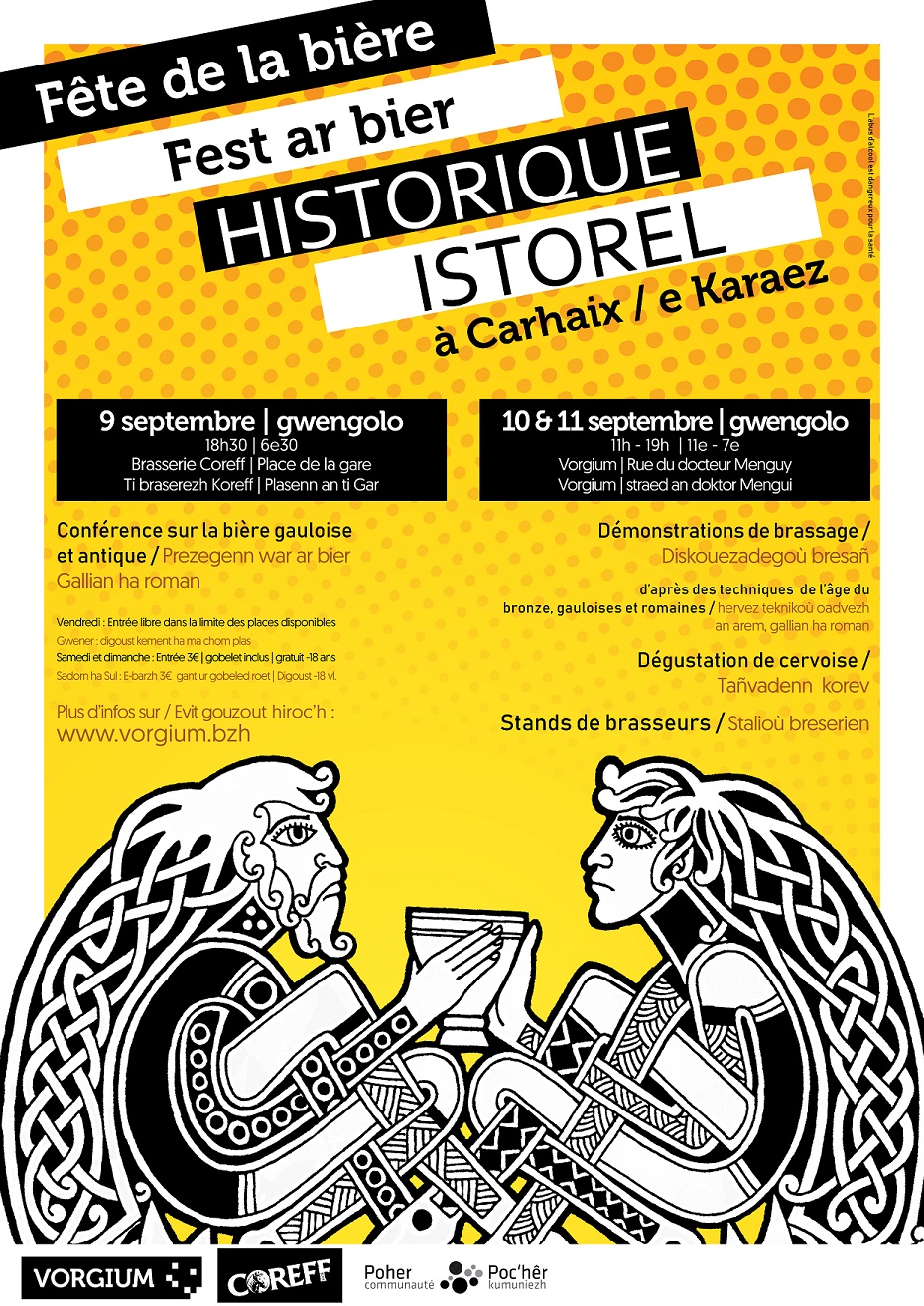 Affiche Fete Biere Historique Carhaix Vorgium 2022