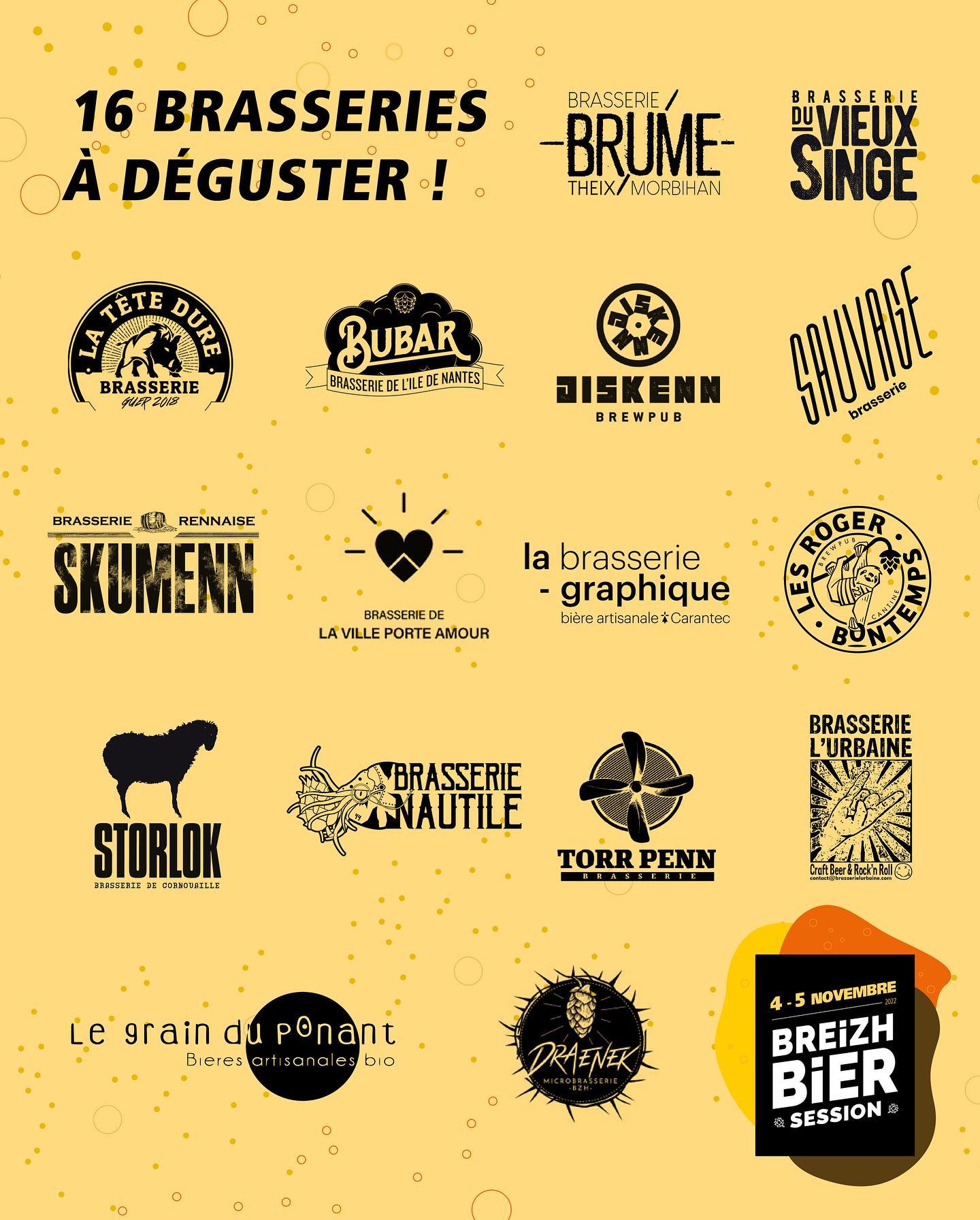 16 Brasseries Presentes Breizh Bier Session 2022
