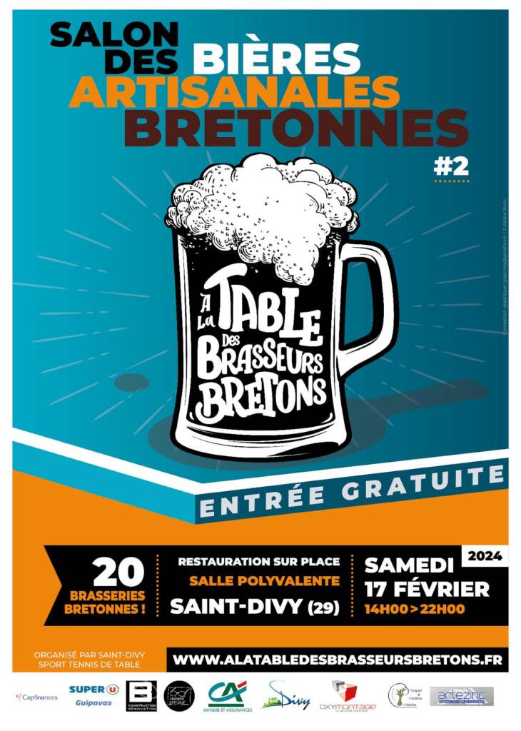 Affiche A La Table Des Brasseurs Bretons Saint Divy 2024