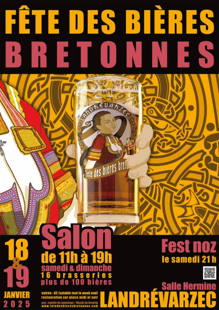 Affiche Fete Des Bieres Bretonnes 2025 Landrevarzec