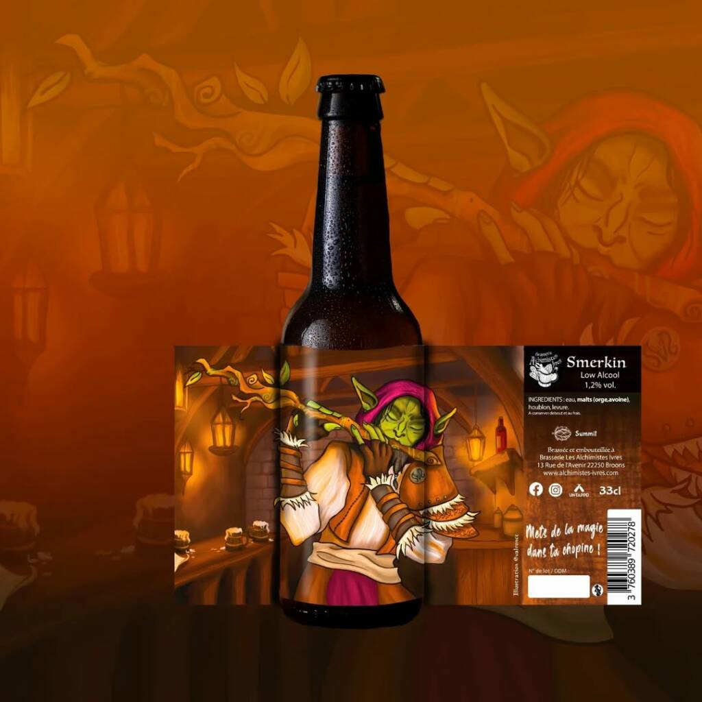 Biere Sans Alcool Smerkin Low Alcohol Brasserie Les Alchimistes Ivres
