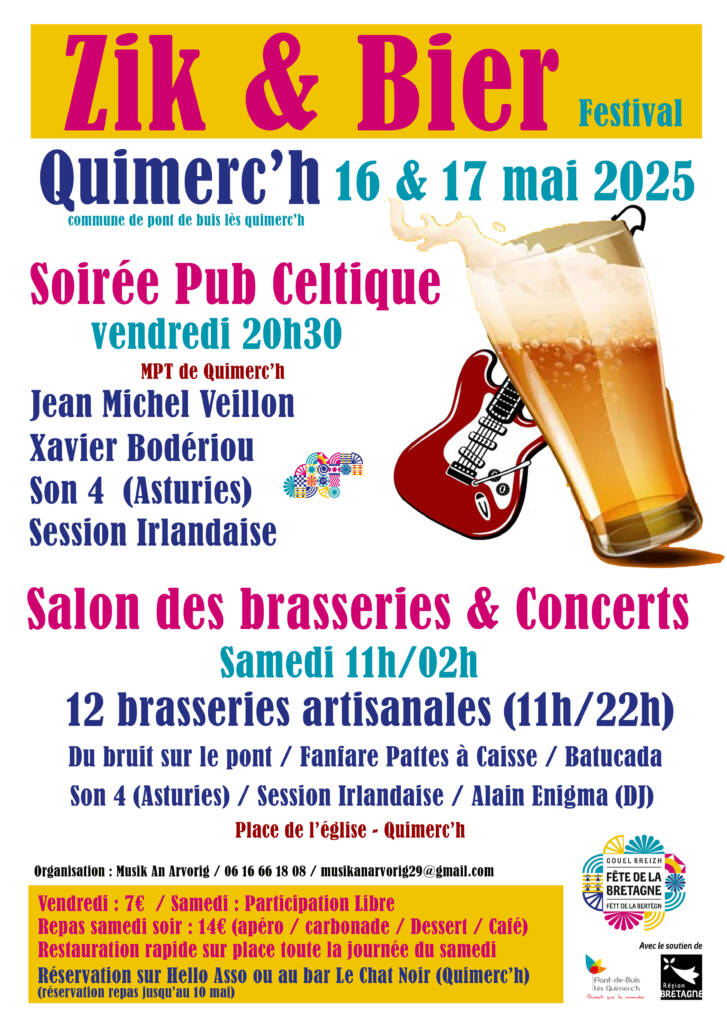 Festival Zik Bier 2025 Affiche A3