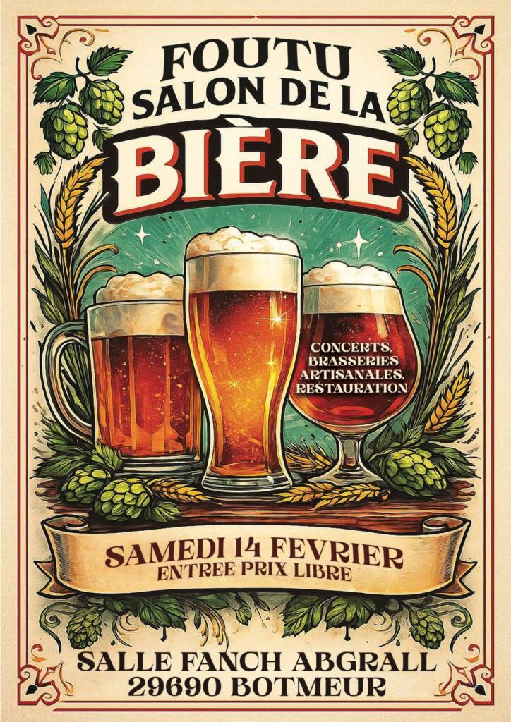 affiche foutu salon de la biere botmeur 2026