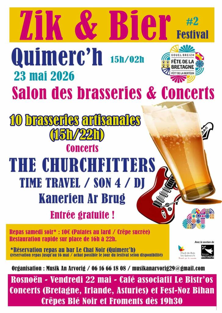 affiche zik et bier quimerch 2026